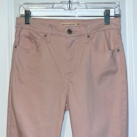 Levi’s Blush Pink High Rise Skinny Ankle Jeans - Picture 2 of 11